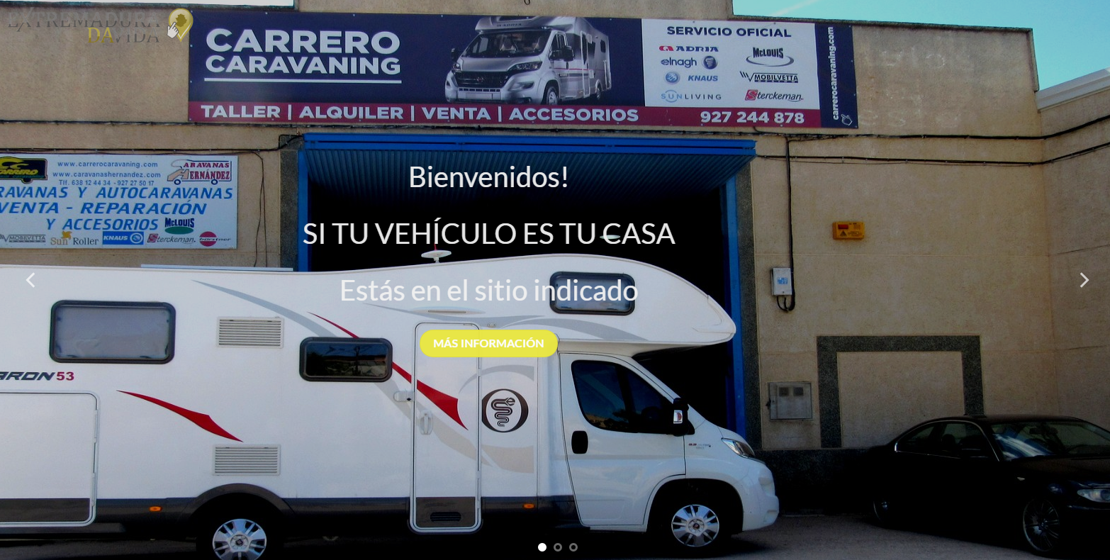 Autocarvanas en Extremadura Carrero Cáceres