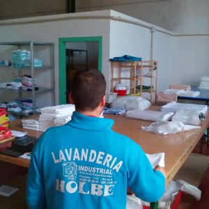 Lavandería Industrial y Centro Especial de empleo para descapacitados en Cáceres Holbe