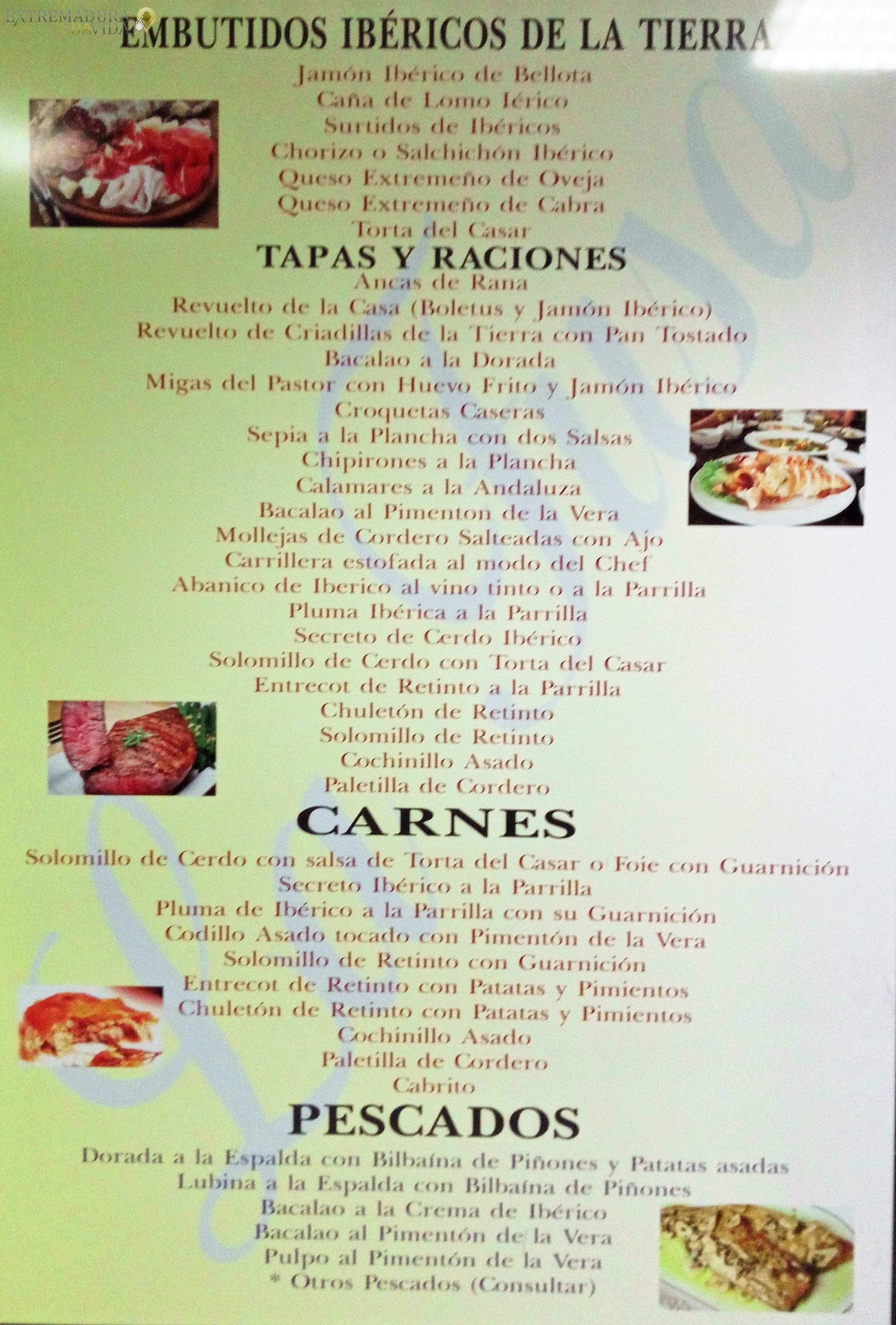 Tencas ancas de rana en Cáceres Restaurante la Fusa