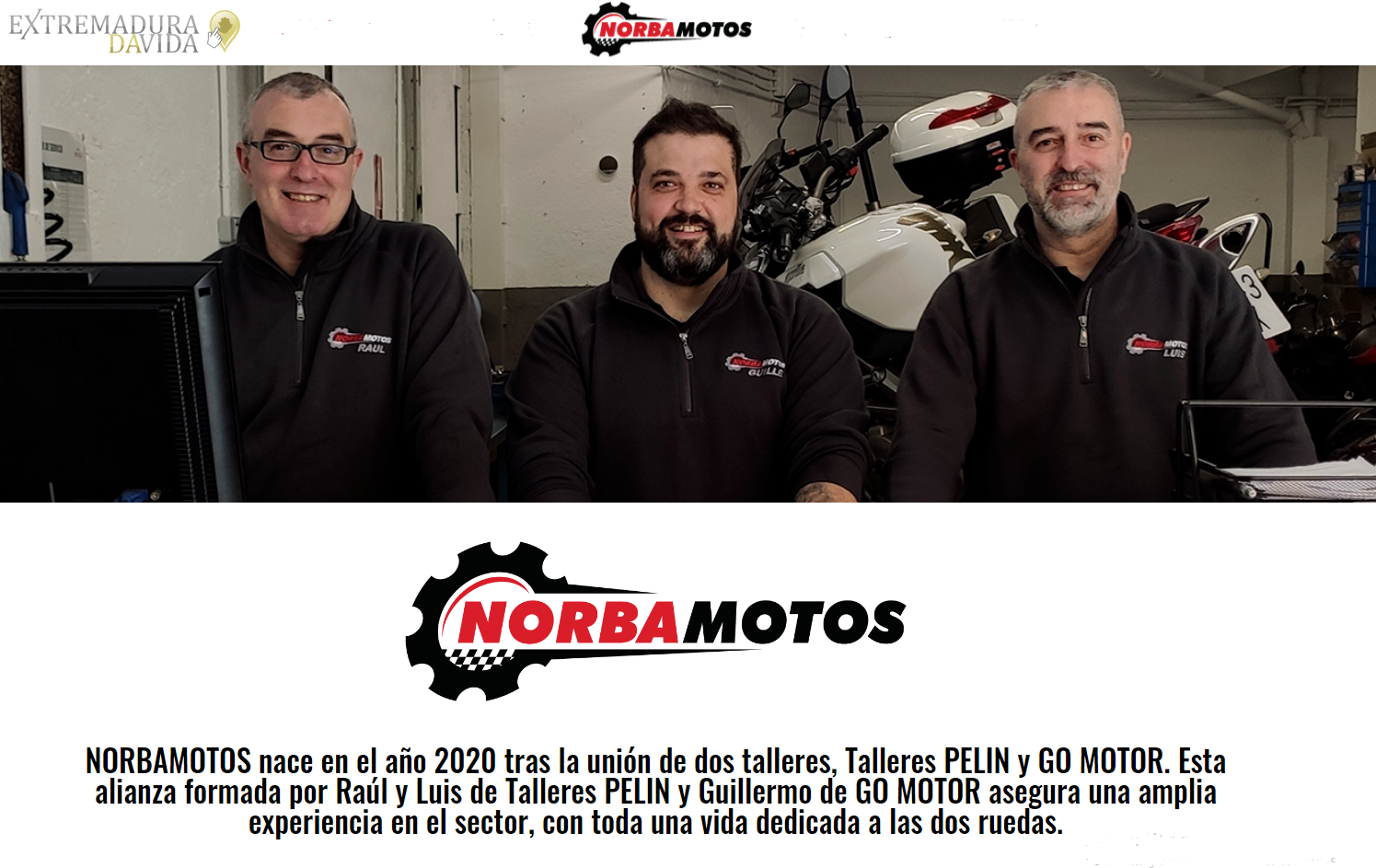 Taller concesionario de motos en Cáceres Norbamotos