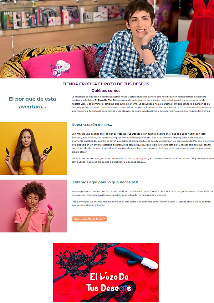 Tienda erotica online en Extremadura El Pozo de Tus Deseos 