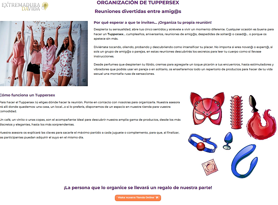 Tienda erotica online en Extremadura El Pozo de Tus Deseos 
