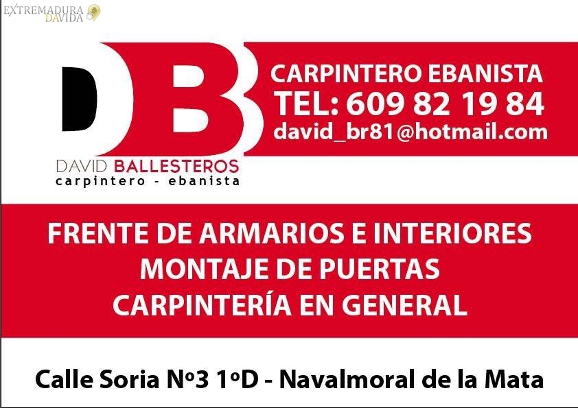 CARPINTERIA EBANISTERIA NAVALMORAL DE LA MATA DAVID BALLESTEROS