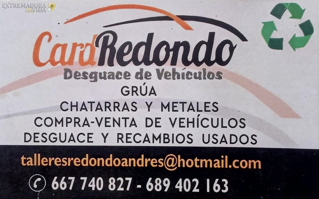 Desguace en Extremadura Card Redondo Puebla de Obando
