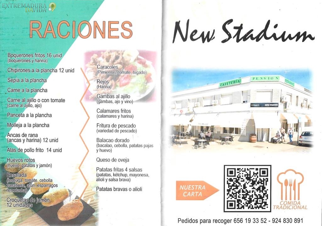 Raciones Restaurante Montijo New Stadium 