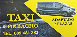 Auto Taxi Navas del Madroño Corbacho Mancomunidad Tajo Salor
