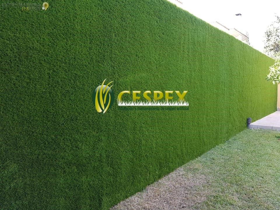 Cesped Artificial para muros fachadas en Extremadura Cespex