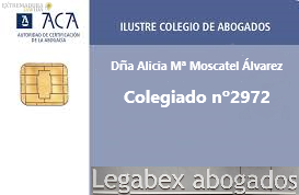 Letrada Dña Alicia Moscatel Álvarez Mérida